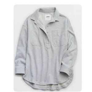 Aerie Popover Polo Sweatshirt